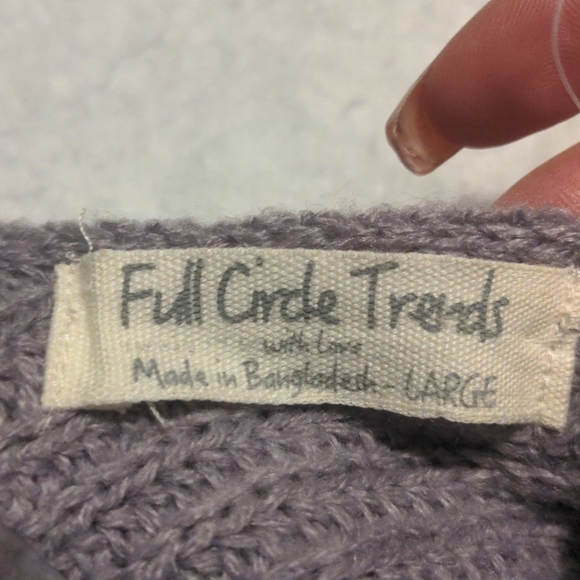 Full Circle Trends twist front knot sweater - Picture 2 of 2